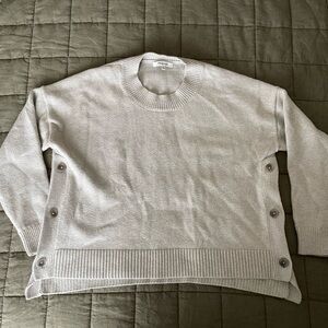 Madewell Brownstone Side Button Sweater